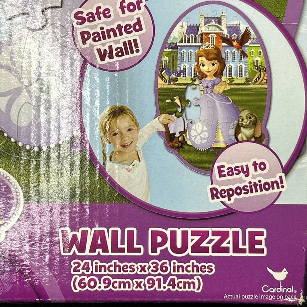 Disney Sofia the First Wall Puzzle‎ 46 Pieces 24x36 Repositionable Kids Room